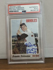 1970 Topps 230 Brooks Robinson PSA Auto Autographed Authentic WS MVP - Picture 1 of 1