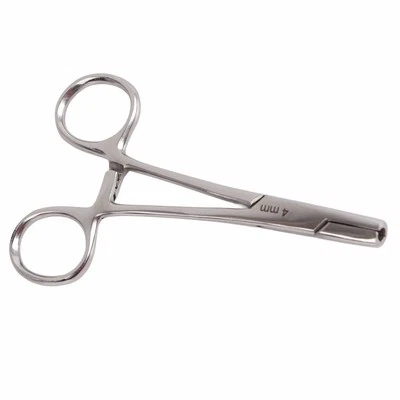 Stainless Steel Body Piercing Pliers Piercing Forceps For Belly Button Nose DON