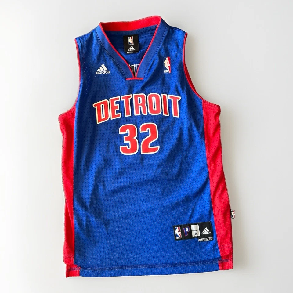 Adidas Detroit Pistons Richard Hamilton Away Jersey - Boys Medium 10-12 - Image 1 of 4