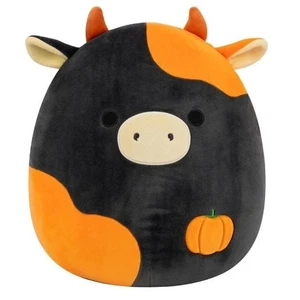 Squishmallows 12 Zoll Jefferson die schwarz-orange Kuh Halloween Plüsch - NEU - Bild 1 von 6