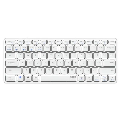 Rapoo E9600M Tastatur kabellos Bluetooth Multi-Mode QWERTZ wiederaufladbar Weiß - Bild 1 von 4