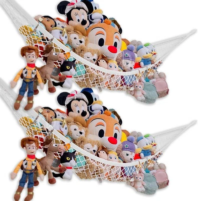 Mia Weaver Hamaca de Peluche Paquete de 2 Juguetes Esquina Colgante Red de Almacenamiento NUEVO Foto 1 de 4