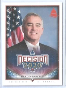 SELTENSTE ENTSCHEIDUNG 2020 ~ BRAD WENSTRUP "ORANGE" KARTE #702 ~ 1/1 MASTERPIECE ~ OHIO - Bild 1 von 2