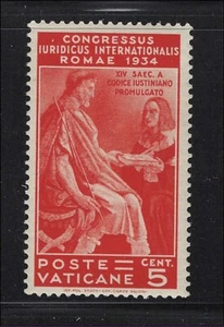 Vatican Scott # 41 MH Judicial Congress Rome 1935 - Picture 1 of 1