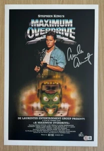 FOTO BECKETT BAS 2 FIRMATA EMILIO ESTEVEZ MAXIMUM OVERDRIVE 12X18 - Foto 1 di 2