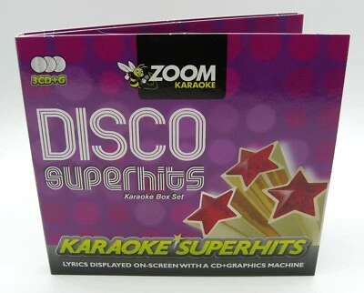 Zoom Karaoke CD+G - Ultimate DISCO 70s Superhits - Triple CD+G Karaoke Disc Pack - Image 1 of 4