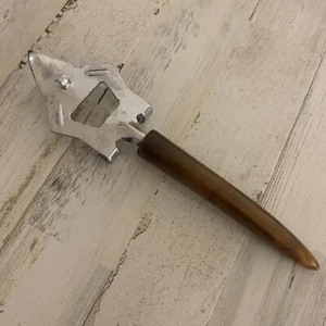 Vintage Bottle Can Opener Kitchen Tool Bakelite Handle Mid Century Modern 8" - Picture 1 of 2