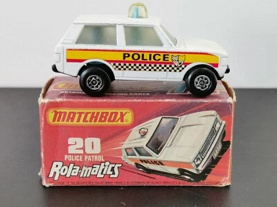 MATCHBOX ROLAMATICS 20 POLICE PATROL RANGE ROVER - Immagine 1 di 4