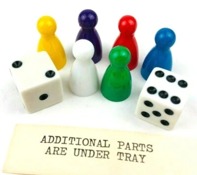 Pressman Trivia Adventure 1983 nave espacial piezas de juego troquel etiqueta completa *S Foto 1 de 4