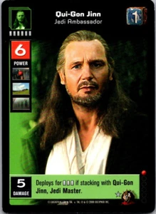 Star Wars Young Jedi CCG Battle Of Naboo Qui-Gon Jinn, Jedi Ambassador # 2 - Picture 1 of 1