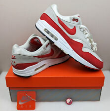 Nike Air Max 1 OG Anniversary Shoes Men's Size 9 Red White Grey (908375-103) Box