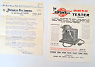 1940 The Hipswell Spark Plug Tester Flyer and Sales Letter