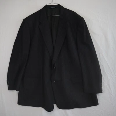 Blazer de Burberrys para hombre 54L traje de lana de dos botones chaqueta abrigo formal negro a rayas Foto 1 de 4