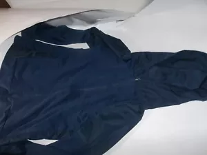 mta Sport Youth Boys XL 14 16 Jacket Navy Blue Zip Up Hooded Windbreaker – Used - Picture 1 of 7
