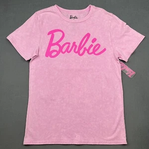Barbie Pink T-shirt Logo Women's Cotton Blend Tee Cute Fashion Top Size Medium - Picture 1 of 7