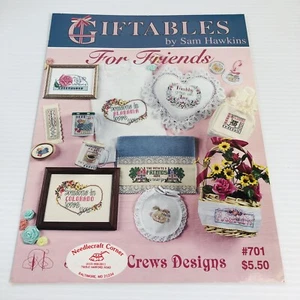 For Friends Cross Stitch Patterns Booklet Giftables By Sam Hawkins #701 1996 - Picture 1 of 11