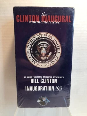 Bill Clinton Inaugural Commemorative 2 VHS Sealed ABC News 72 Hours to Victory - Image 1 of 4