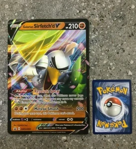 Pokemon TCG Galarian Sirfetch'd V SWSH043 Black Star Promo JUMBO / OVERSIZE - Picture 1 of 2
