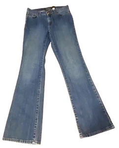 Axcess Liz Claibourne Blue Jeans womens Size 8 Denim Stretch bootcut - Picture 1 of 11