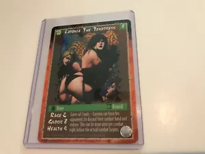 LATONIA THE TEMPTRESS : RAGE The WRYM CCG card, rare Werewolf White Wolf TCG - Bild 1 von 4