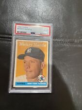 1958 Topps Baseball Mickey Mantle New York Yankees HOFer #150 PSA 2 Good
