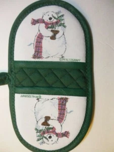 PFALTZGRAFF "SNOWBEAR" microwave potholder - NEW, handcrafted - Picture 1 of 1