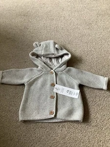 Baby Unisex Cardigan 0-3 Months - Picture 1 of 2