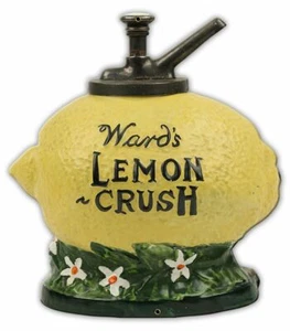 WARD'S LEMON CRUSH SODA POP SYRUP 15" HEAVY DUTY USA MADE METAL ADVERTISING SIGN - Picture 1 of 1