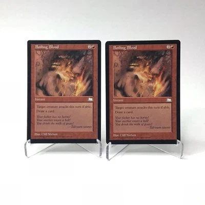 (2) Magic: The Gathering Boiling Blood MTG Vintage 1997 Weatherlight MP - Image 1 of 2