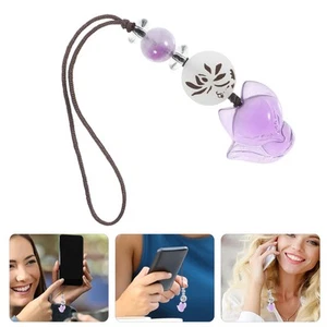 Amethyst Fox Keychain Miss Lovers Cute Phone Strap Crystal Mobile Charm - Zdjęcie 1 z 12