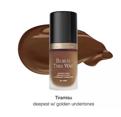 TOO FACED Born This Way Undetectable Medium/Full Coverage Foundation in Tiramisu - Image 1 of 4