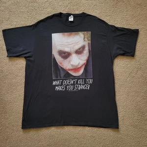 The Joker Heath Ledger Dark Knight Batman DC Shirt 3XL What Doesn't Kill You Mak - Picture 1 of 5