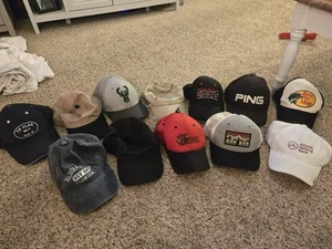 Lot Of 12 Hats Variety Of Options PING NBA NCAA Some New Others Need Repairs - Picture 1 of 15