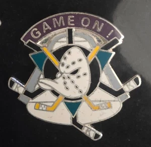 NHL ANAHEIM MIGHTY DUCKS "GAME ON" LAPEL PIN - Picture 1 of 1