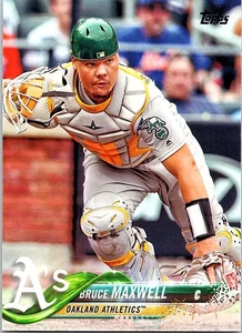 Bruce Maxwell 2018 Topps #336 Oakland Athletics - Bild 1 von 2