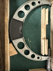 Ancien micromètre 175-200 DIN-863 dans son coffret en bois incomplet ( Palmer) - Imagen 1 de 12