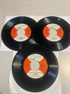 Lobo 45 Lot: "I'd Love You To Want Me" +2 others...70s Pop-Rock HITS VG+ to EX - Picture 1 of 4