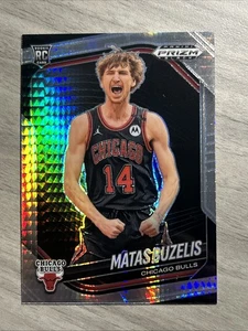 Matas Buzelis 2024-25 Panini Prizm Black Hyper Prizm Rookie Chicago Bulls #41 - Picture 1 of 2