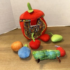World Of Eric Carle Very Hungry Caterpillar Plüschtier Set 5 Früchte Apfel Halter - Bild 1 von 11