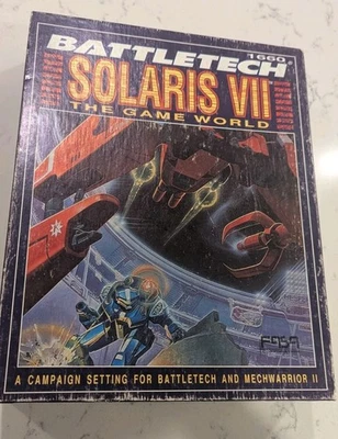 Solaris VII: The Game World Box Set - Battletech 1660 Fasa Posters Manuals Cards - Image 1 of 4