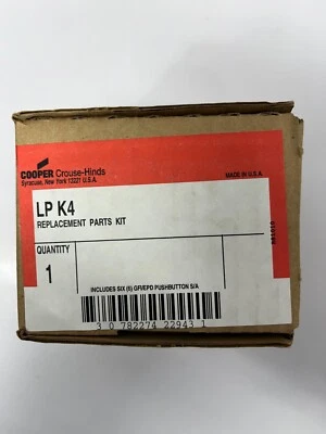 Cooper Crouse-Hinds LP K4 (LPK4) Replacement Parts Kit - New - Image 1 of 2