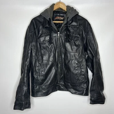 Vintage  BC Ethic Motorcycle/Biker  Leather Jacket - Size L - Image 1 of 4