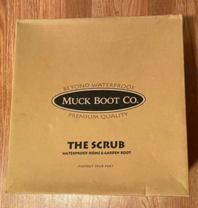 NEW Women’s MUCK BOOTS The Scrub 5 5.5 Waterproof Garden Green Shoes Men’s 4 3.5 - Picture 1 of 3