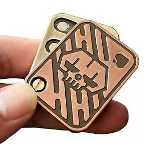 Metal Poker Fidget Slider EDC Adulto Fidget Giocattoli ADHD Strumento Ansia Stress Reli... - Foto 1 di 7
