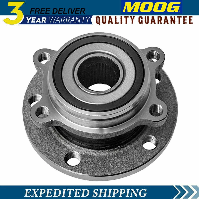 Conjunto de cojinete de cubo de rueda delantera MOOG para Audi A3 TT VW Passat Jetta Golf 4Stud Foto 1 de 4