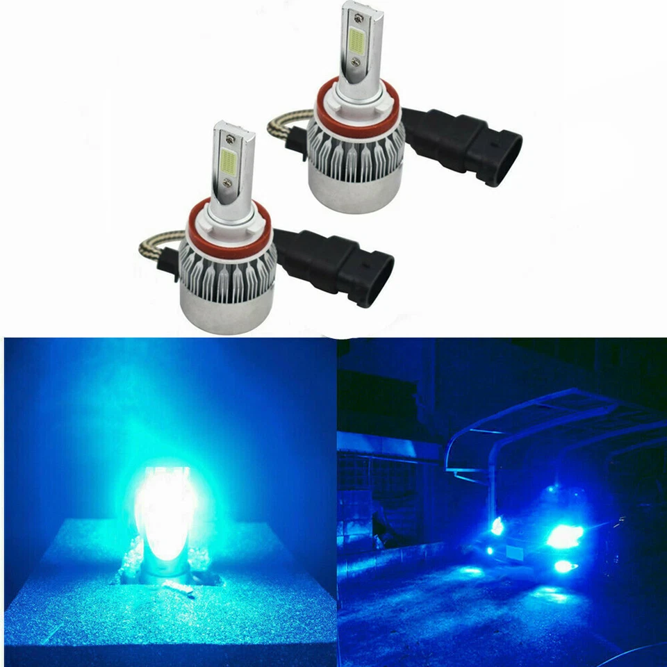 ICE BLUE H9 LED Headlight for HOLDEN VE&VE-II COMMODORE SSV SS SV6 HSV High Beam - image 1 of 4