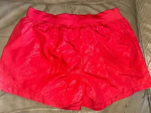 BRIGHT Reddish Orange Champion Shorts. Waist=28-32" Inseam=3.5" - Picture 1 of 4