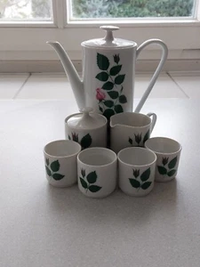 Arzberg Germany Set 60er Jahre Retro Kaffeekanne, Eierbecher - Bild 1 von 11