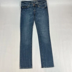 American Eagle Skinny Womens Jeans 4 Blue Stretch Medium Wash - Picture 1 of 10