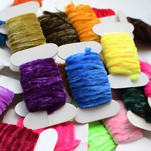 25 Colors Worms Rayon Yarn Tinsel Chenille Nymph Fly Tying Floss Thread Material - Picture 1 of 8